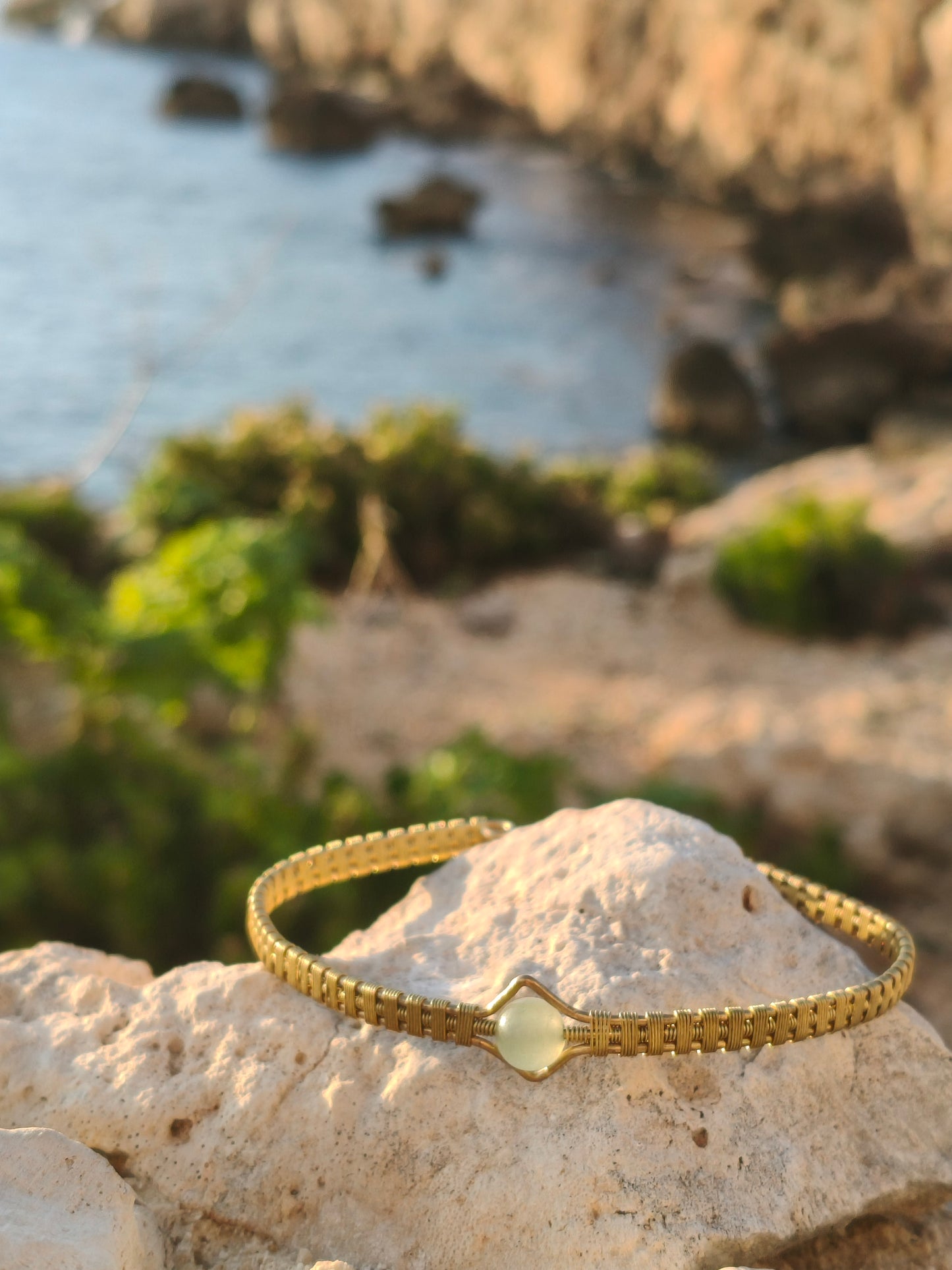 Brazalete de latón Camino Dorado