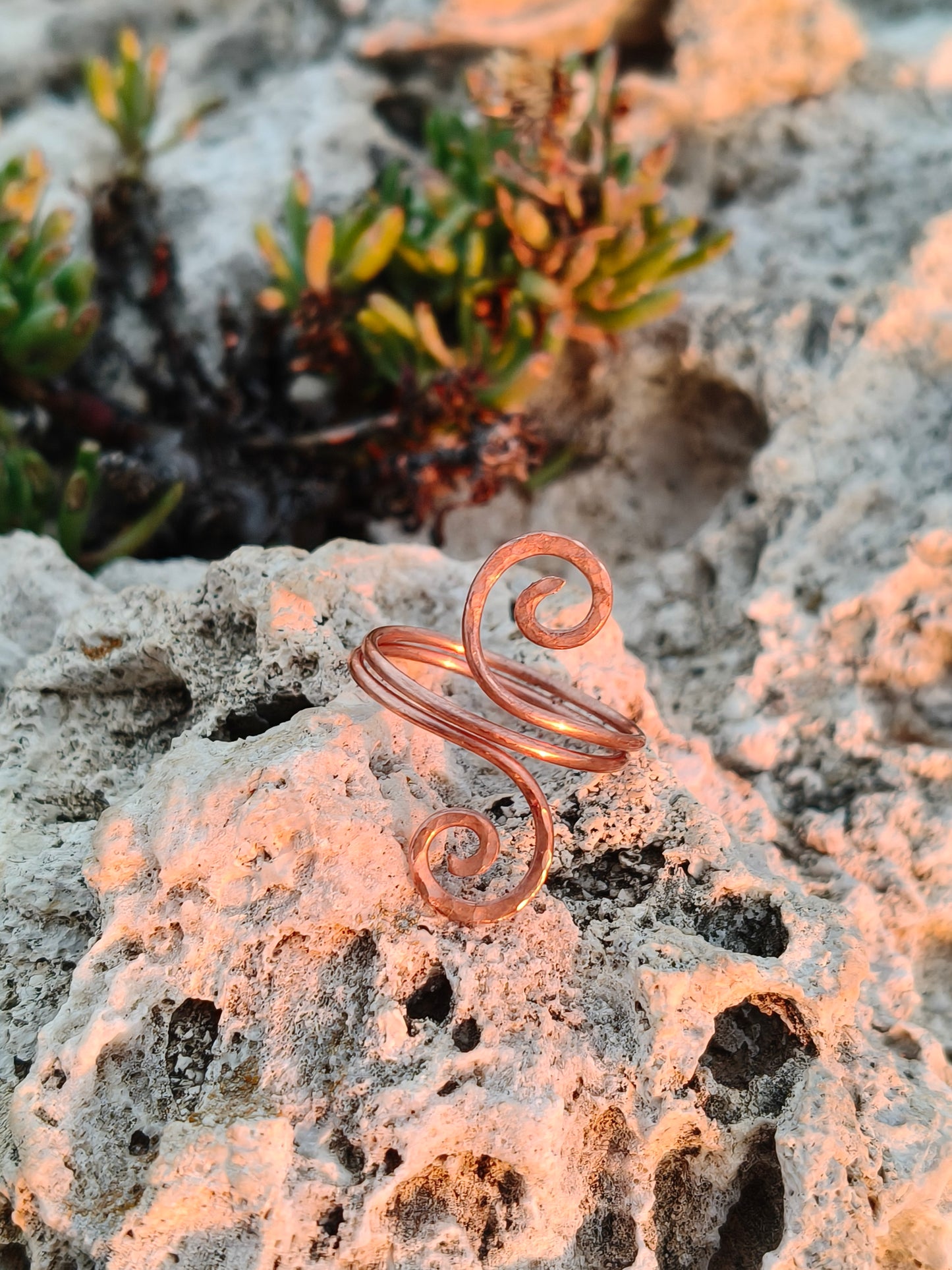 Anillo espiral de flujo de cobre