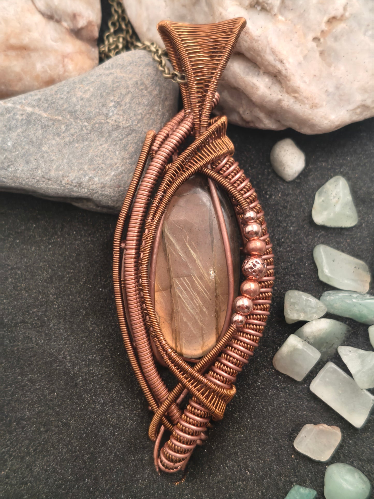 Aether Relic – Labradorite Pendant