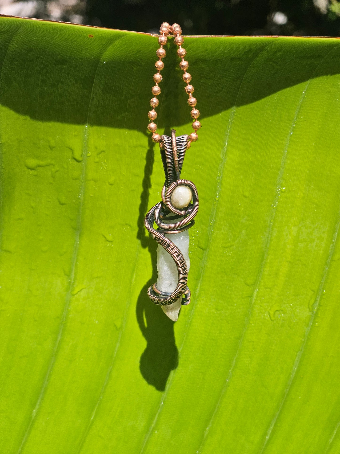 Kimberley Pathways Pendant – Wild Quartz & Citrine in Copper