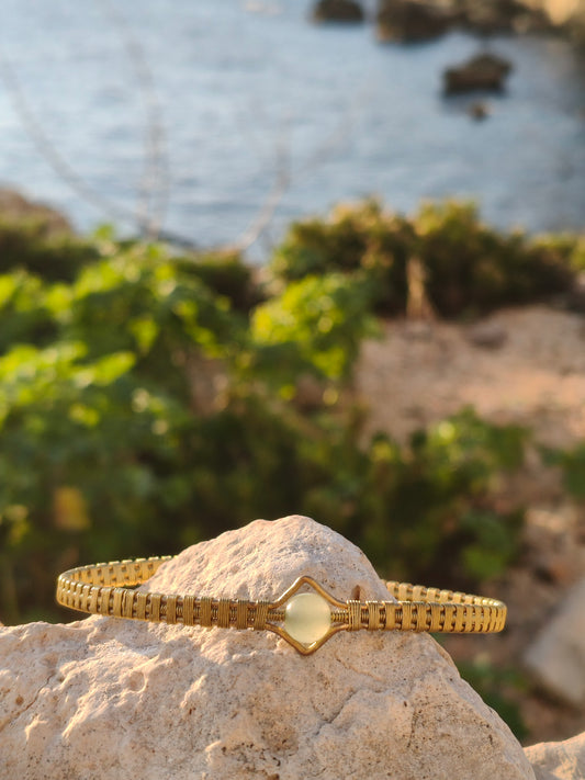 Brazalete de latón Camino Dorado