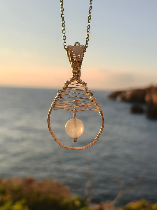 Sea Whisper Quartz Pendant