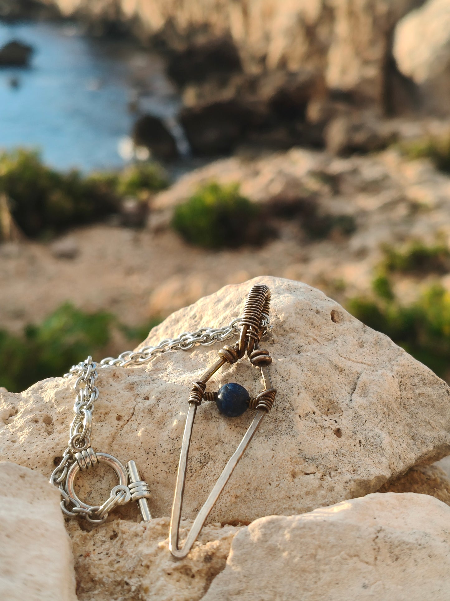 Deep Current Lapis Pendant