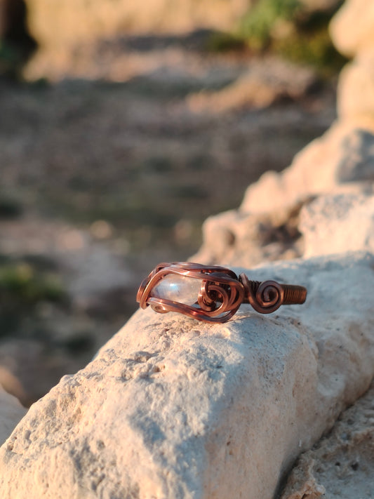 Anillo de cobre Moon Whisper