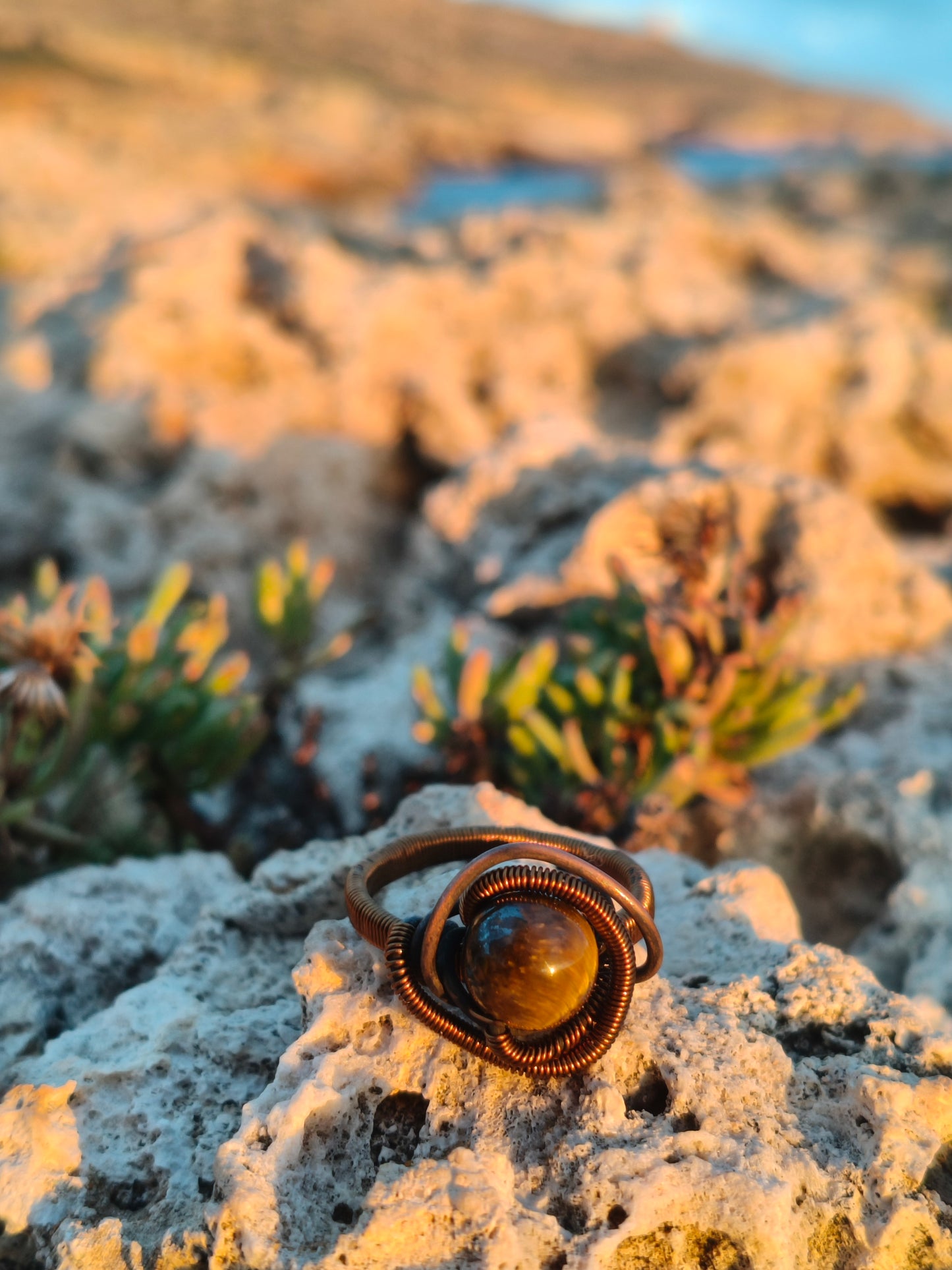 Earth Gaze Tiger Eye Ring