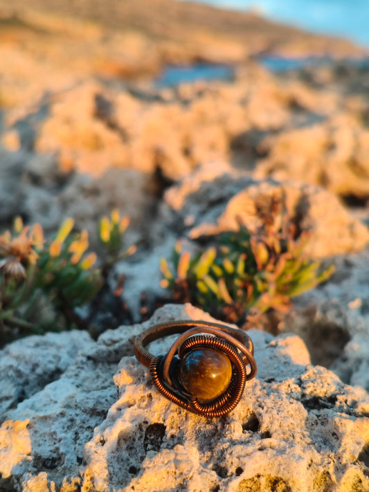 Earth Gaze Tiger Eye Ring