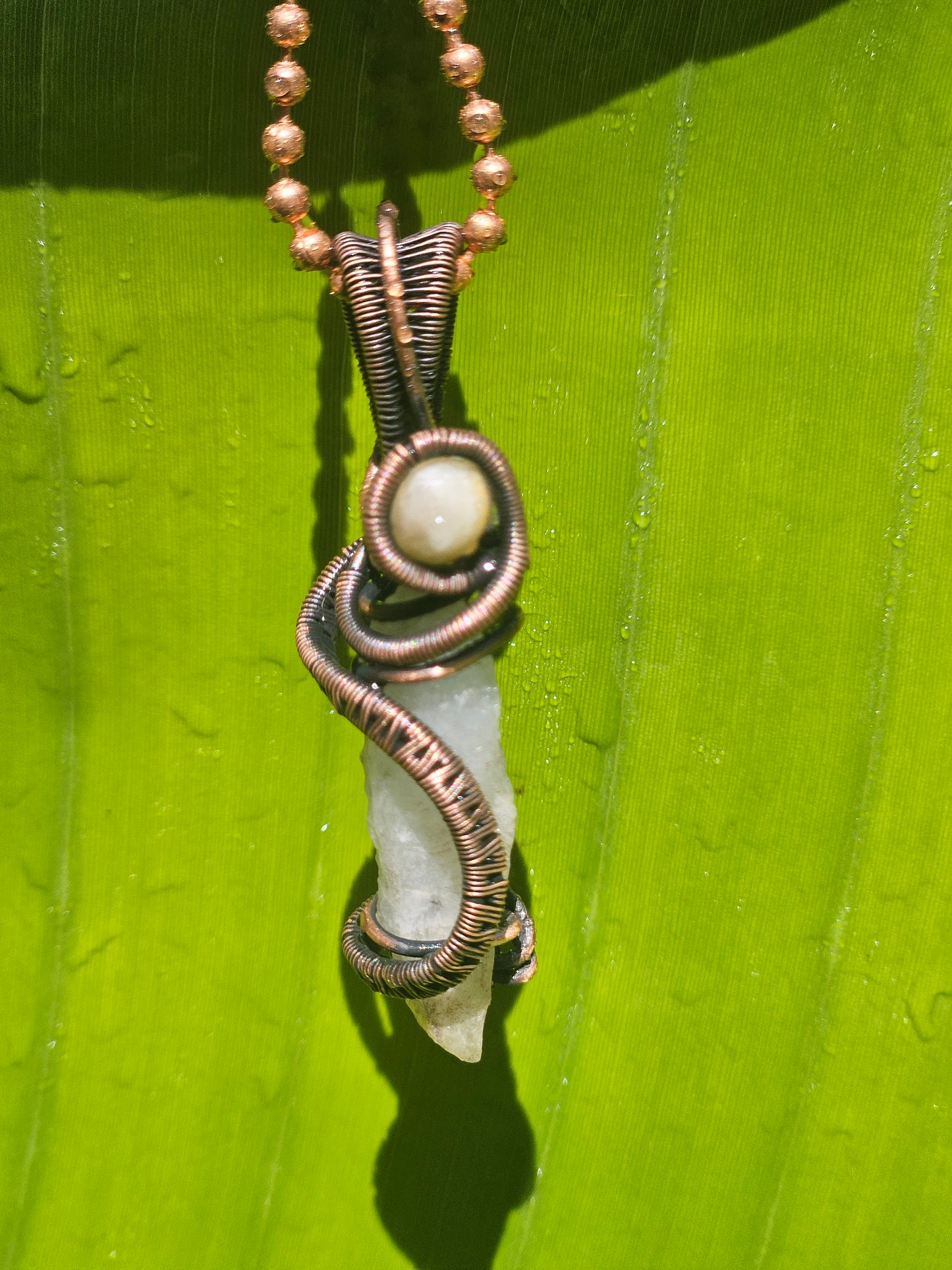 Kimberley Pathways Pendant – Wild Quartz & Citrine in Copper